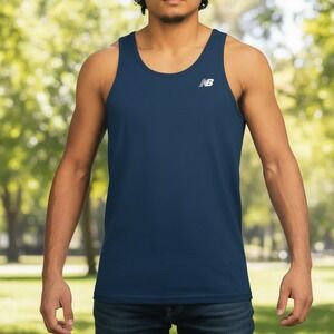 New Balance Men's Athletic 3PK Premium Microfiber A-shirt Size XL Blue White NEW